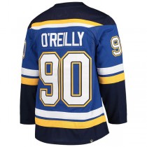 St.L.Blues #90 Ryan O'Reilly Home Captain Patch Primegreen Authentic Pro Player Jersey Blue Stitched American Hockey Jerseys