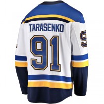 St.L.Blues #91 Vladimir Tarasenko Fanatics Branded Away Premier Breakaway Player Jersey White Stitched American Hockey Jerseys
