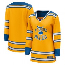 St.L.Blues Fanatics Branded Special Edition 2.0 Breakaway Blank Jersey Yellow Stitched American Hockey Jerseys