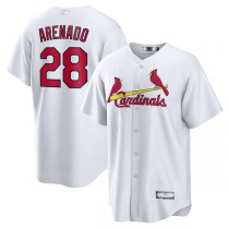 St. Louis Cardinals #28 Nolan Arenado White Home Official Replica Player Jersey Baseball Jerseys