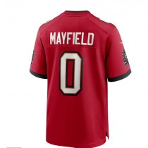TB.Buccaneers #0 Baker Mayfield Game Jersey - Red Stitched American Football Jerseys