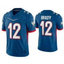 TB.Buccaneers #12 Tom Brady Blue 2022 Pro Bowl Vapor Untouchable Stitched Limited Jersey American Football Jerseys