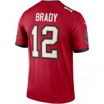 TB.Buccaneers #12 Tom Brady Red Legend Jersey Stitched American Football Jerseys