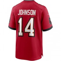 TB.Buccaneers #14 Brad Johnson Red Game Retired Player Jersey Stitched American Football Jerseys