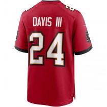 TB.Buccaneers #24 Carlton Davis III Red Game Player Jersey Stitched American Football Jerseys