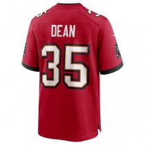 TB.Buccaneers #35 Jamel Dean Red Game Jersey Stitched American Football Jerseys