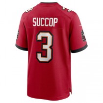 TB.Buccaneers #3 Ryan Succop Red Team Game Jersey Stitched American Football Jerseys