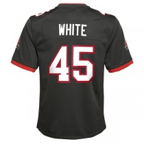 TB.Buccaneers #45 Devin White Pewter Alternate Game Jersey Stitched American Football Jerseys
