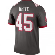 TB.Buccaneers #45 Devin White Pewter Alternate Legend Jersey Stitched American Football Jerseys