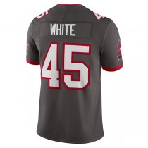 TB.Buccaneers #45 Devin White Pewter Vapor Limited Jersey Stitched American Football Jerseys