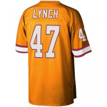 TB.Buccaneers #47 John Lynch Mitchell & Ness Orange Legacy Replica Jersey Legacy Replica Jersey Stitched American Football Jerseys