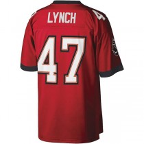 TB.Buccaneers #47 John Lynch Mitchell & Ness Red Legacy Replica Jersey Stitched American Football Jerseys