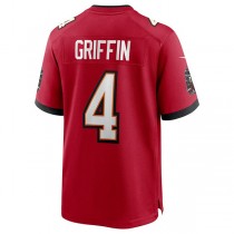 TB.Buccaneers #4 Ryan Griffin Red Game Jersey Stitched American Football Jerseys
