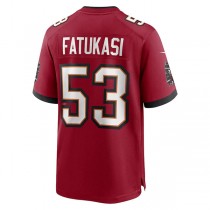 TB.Buccaneers #53 Olakunle Fatukasi Red Game Player Jersey Stitched American Football Jerseys
