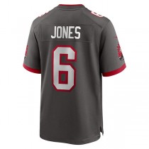 TB.Buccaneers #6 Julio Jones Pewter Player Game Jersey Stitched American Football Jerseys