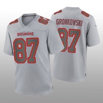 TB.Buccaneers #87 Rob Gronkowski Gray Atmosphere Game Retired Player Jersey Stitched American Football Jerseys