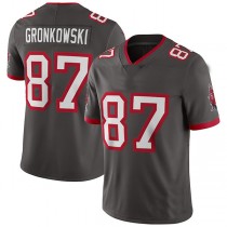 TB.Buccaneers #87 Rob Gronkowski Pewter Alternate Vapor Limited Jersey Stitched American Football Jerseys