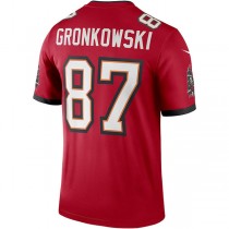 TB.Buccaneers #87 Rob Gronkowski Red Game Jersey Stitched American Football Jerseys