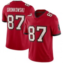 TB.Buccaneers #87 Rob Gronkowski Red Vapor Limited Jersey Stitched American Football Jerseys