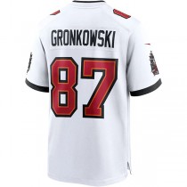 TB.Buccaneers #87 Rob Gronkowski White Game Jersey Stitched American Football Jerseys