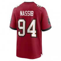 TB.Buccaneers #94 Carl Nassib Red Game Player Jersey Stitched American Football Jerseys
