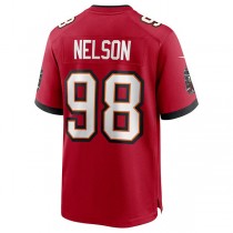 TB.Buccaneers #98 Anthony Nelson Red Game Jersey Stitched American Football Jerseys
