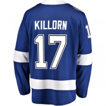 TB.Lightning #17 Alex Killorn Fanatics Branded Home Breakaway Player Jersey Blue Stitched American Hockey Jerseys