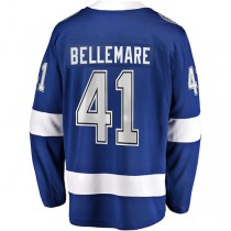 TB.Lightning #41 Pierre-Edouard Bellemare Fanatics Branded Home Breakaway Player Jersey Blue Stitched American Hockey Jerseys