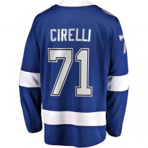 TB.Lightning #71 Anthony Cirelli Fanatics Branded Home Breakaway Player Jersey Blue Stitched American Hockey Jerseys