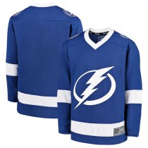 TB.Lightning Fanatics Branded Home Replica Blank Jersey Blue Stitched American Hockey Jerseys