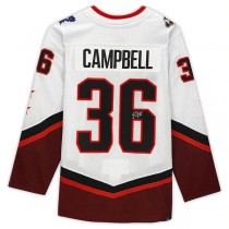 T.Maple Leafs #36 Jack Campbell Fanatics Authentic Autographed 2022 All-Star Game White Stitched American Hockey Jerseys