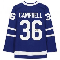 T.Maple Leafs #36 Jack Campbell Fanatics Authentic Autographed Jersey Blue Stitched American Hockey Jerseys