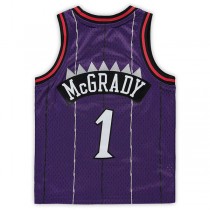 T.Raptors #1 Tracy McGrady Mitchell & Ness Preschool Hardwood Classics Throwback Team Jersey Purple Stitched American Basketball Jersey