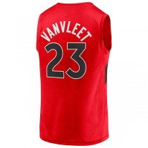 T.Raptors #23 Fred VanVleet Fanatics Branded Fast Break Replica Player Jersey Red Icon Edition Stitched American Basketball Jersey
