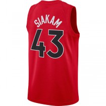 T.Raptors #43 Pascal Siakam 2021-22 Diamond Swingman Jersey Red Icon Edition Stitched American Basketball Jersey