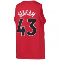 T.Raptors #43 Pascal Siakam Diamond Swingman Jersey Red Icon Edition Stitched American Basketball Jersey