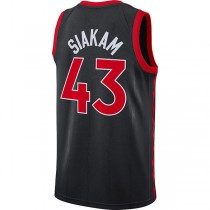 T.Raptors #43 Pascal Siakam Jordan Brand 2020-21 Swingman Jersey Black Statement Edition Stitched American Basketball Jersey