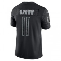 T.Titans #11 A.J. Brown Black RFLCTV Limited Jersey Stitched American Football Jerseys