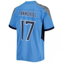 T.Titans #17 Ryan Tannehill Game Jersey Light Blue Stitched American Football Jerseys