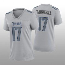 T.Titans #17 Ryan Tannehill Gray Atmosphere Game Jersey Stitched American Football Jerseys