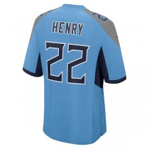 T.Titans #22 Derrick Henry Light Blue Player Game Jersey Stitched American Football Jerseys