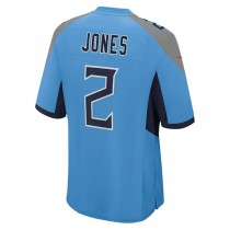 T.Titans #2 Julio Jones Game Jersey Light Blue Stitched American Football Jerseys