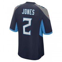 T.Titans #2 Julio Jones Game Jersey Navy Stitched American Football Jerseys