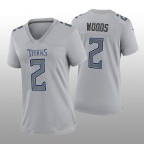 T.Titans #2 Robert Woods Gray Atmosphere Game Women's Jersey Stitched American Football Jerseys
