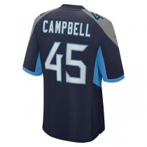 T.Titans #45 Chance Campbell Navy Player Game Jersey Stitched American Football Jerseys