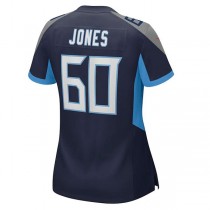 T.Titans #60 Ben Jones Navy Game Jersey Stitched American Football Jerseys