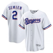 Texas Rangers #2 Marcus Semien White Home Replica Player Jersey Baseball Jerseys