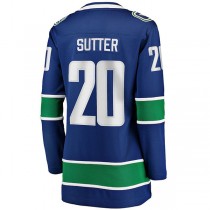 V.Canucks #20 Brandon Sutter Fanatics Branded Home Breakaway Player Jersey Blue Stitched American Hockey Jerseys