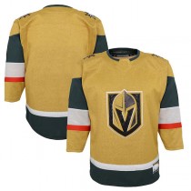 V.Golden Knights 2020-21 Home Premier Jersey Gold Stitched American Hockey Jerseys