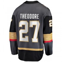 V.Golden Knights #27 Shea Theodore Fanatics Branded Alternate Premier Breakaway Player Jersey Gray Hockey Jerseys